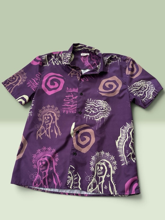 PacSun Other - PacSun Med North Star camp shirt lightweight retro design abstract spirals